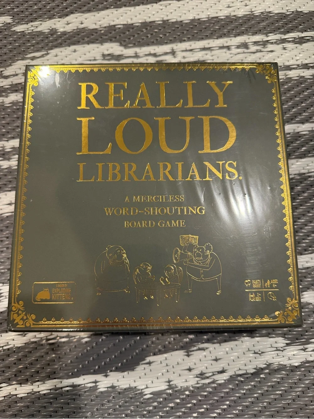 Really Loud Librarians Board Game - Black & Gold Edition by Exploding Kittens